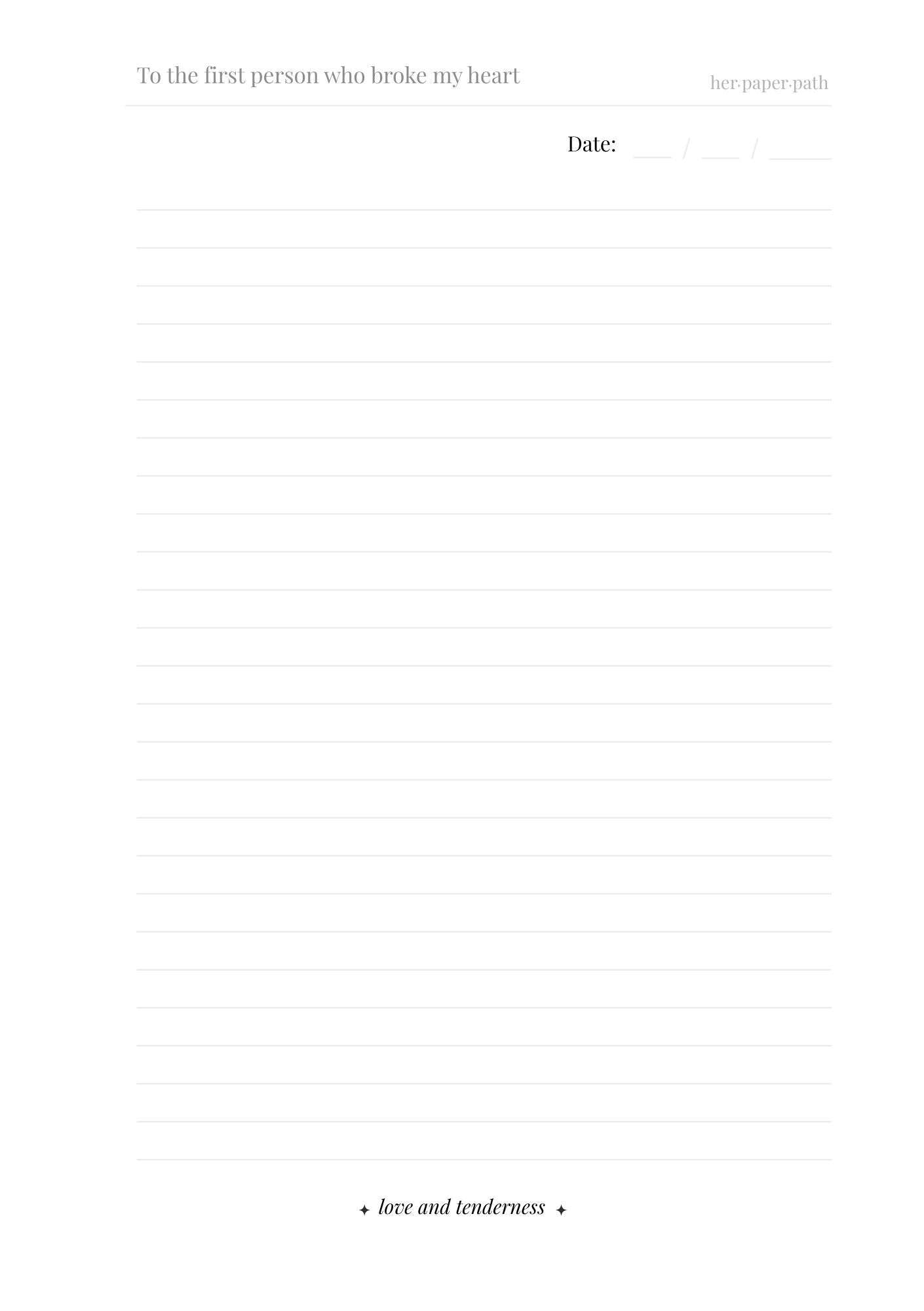 Unsent Letters (Digital Version)