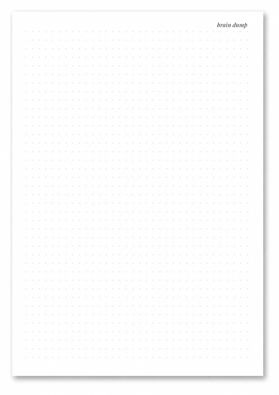 Dotted paper