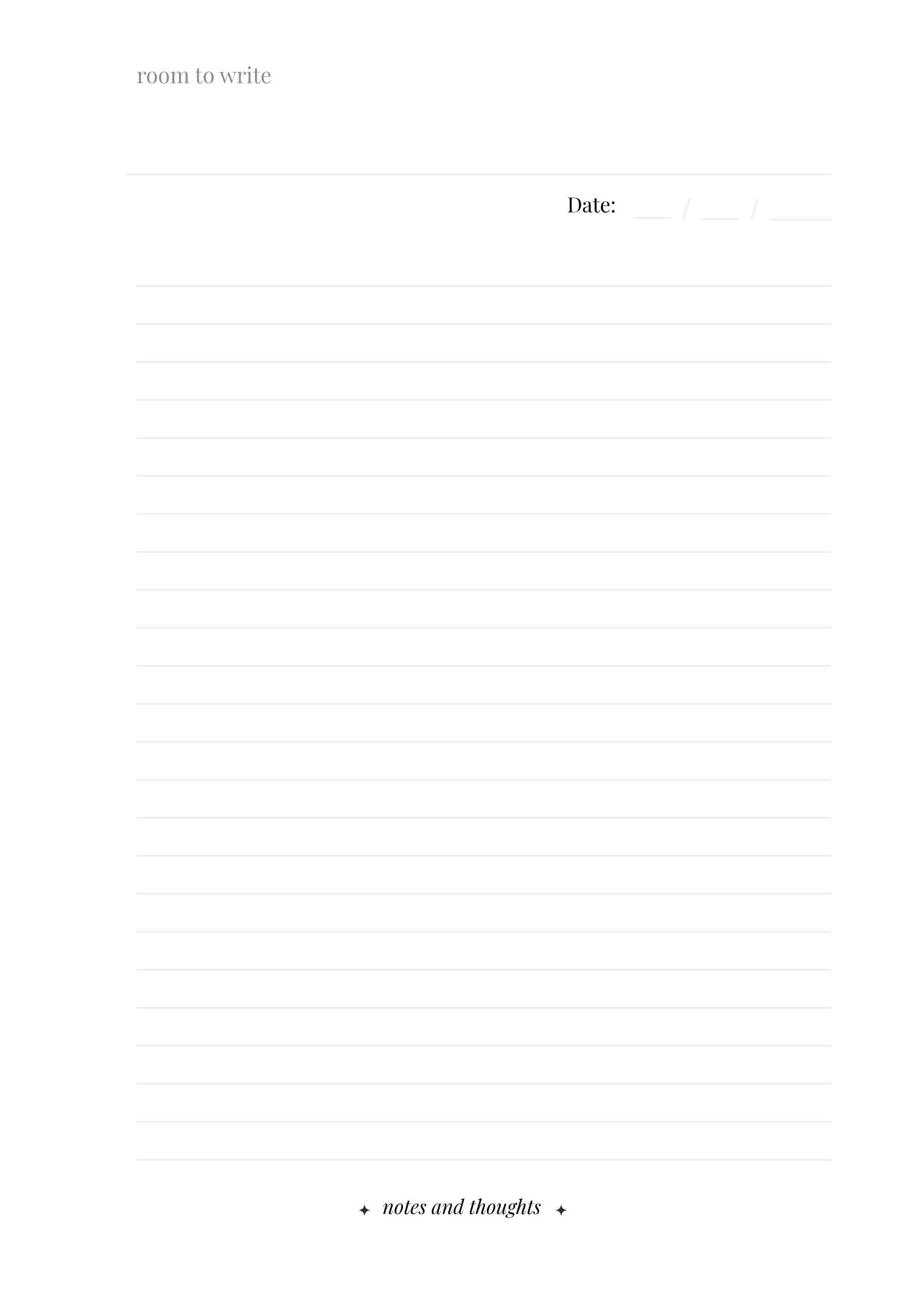 Room To Write (Digital Version)