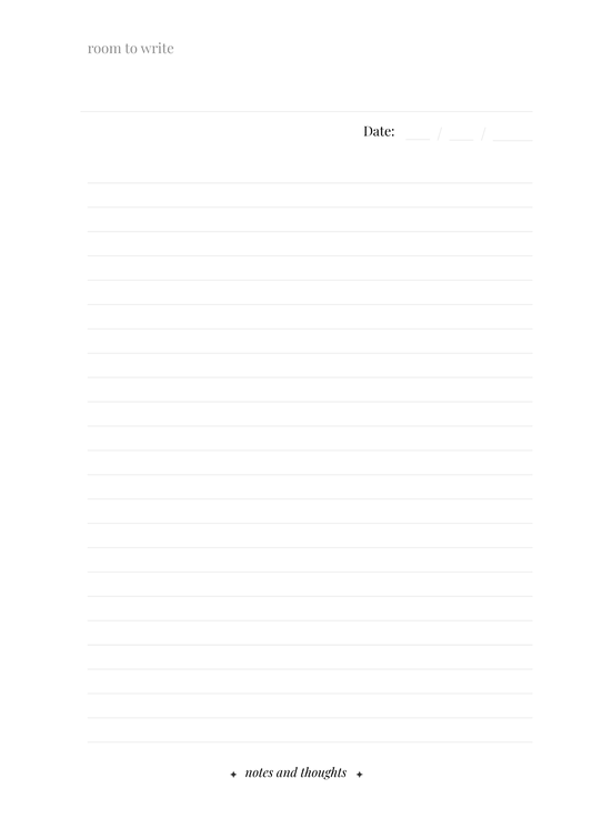 Room To Write (Digital Version)