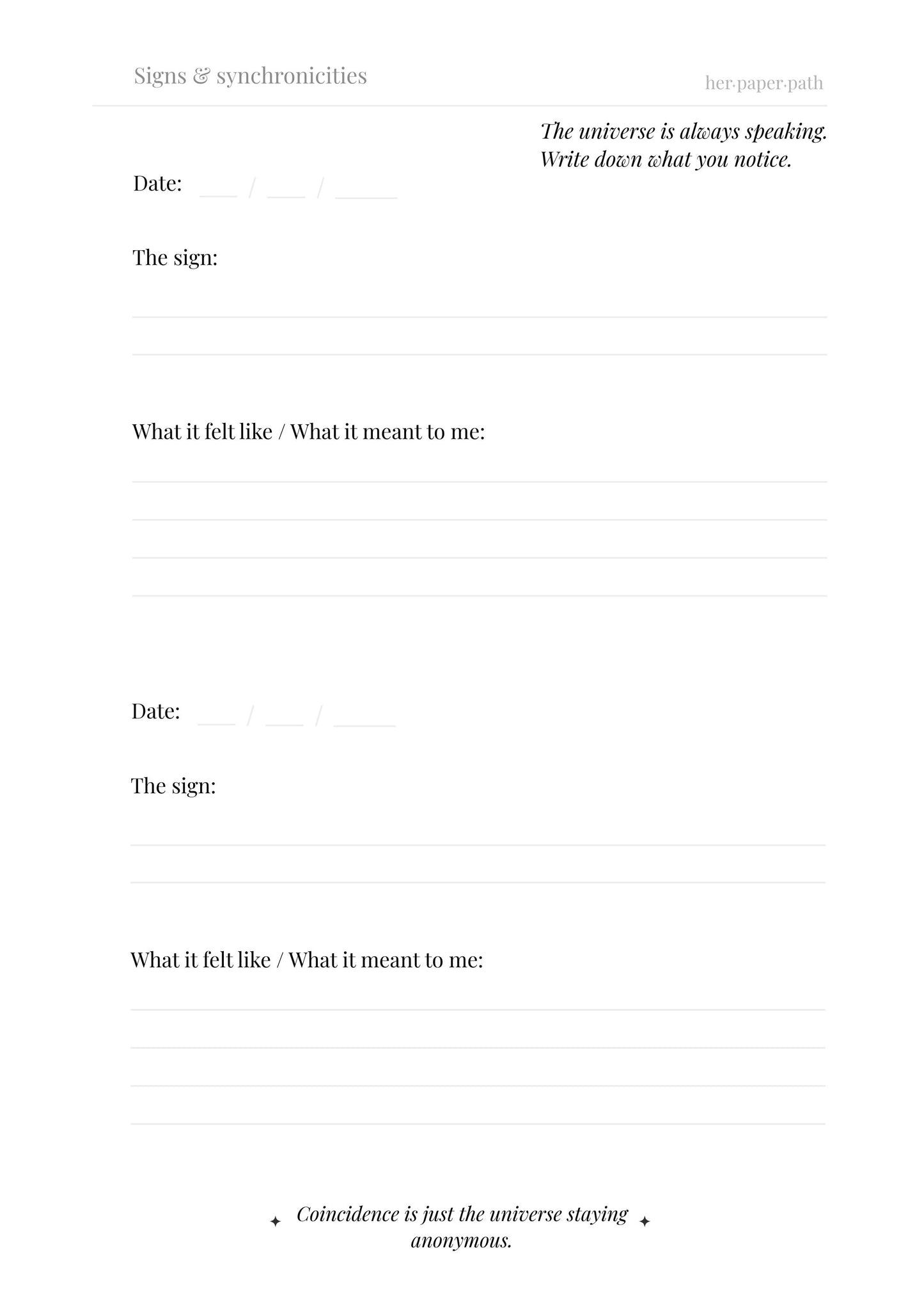 Dear Future Self, (Digital Version)