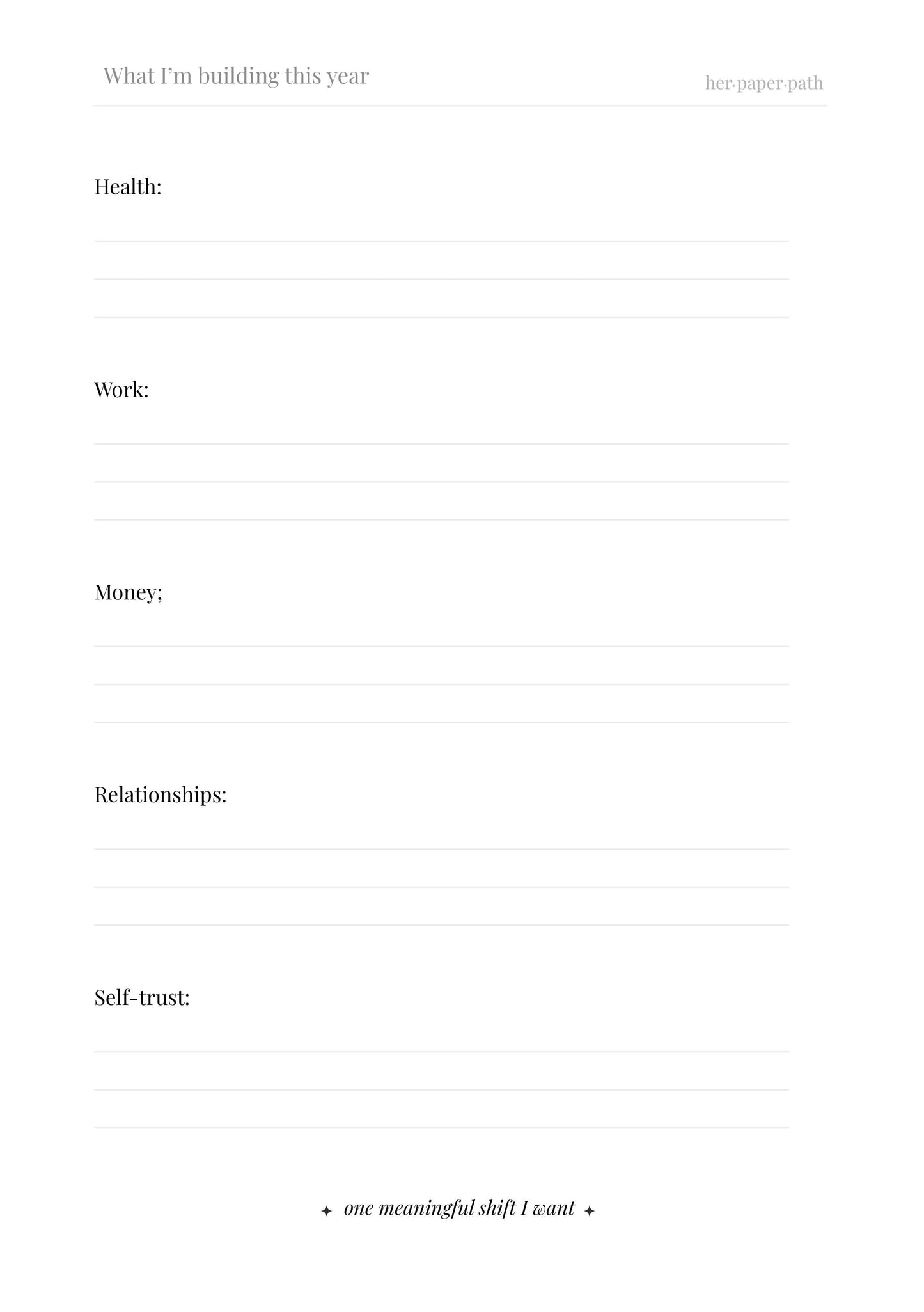 Dear Future Self, (Digital Version)