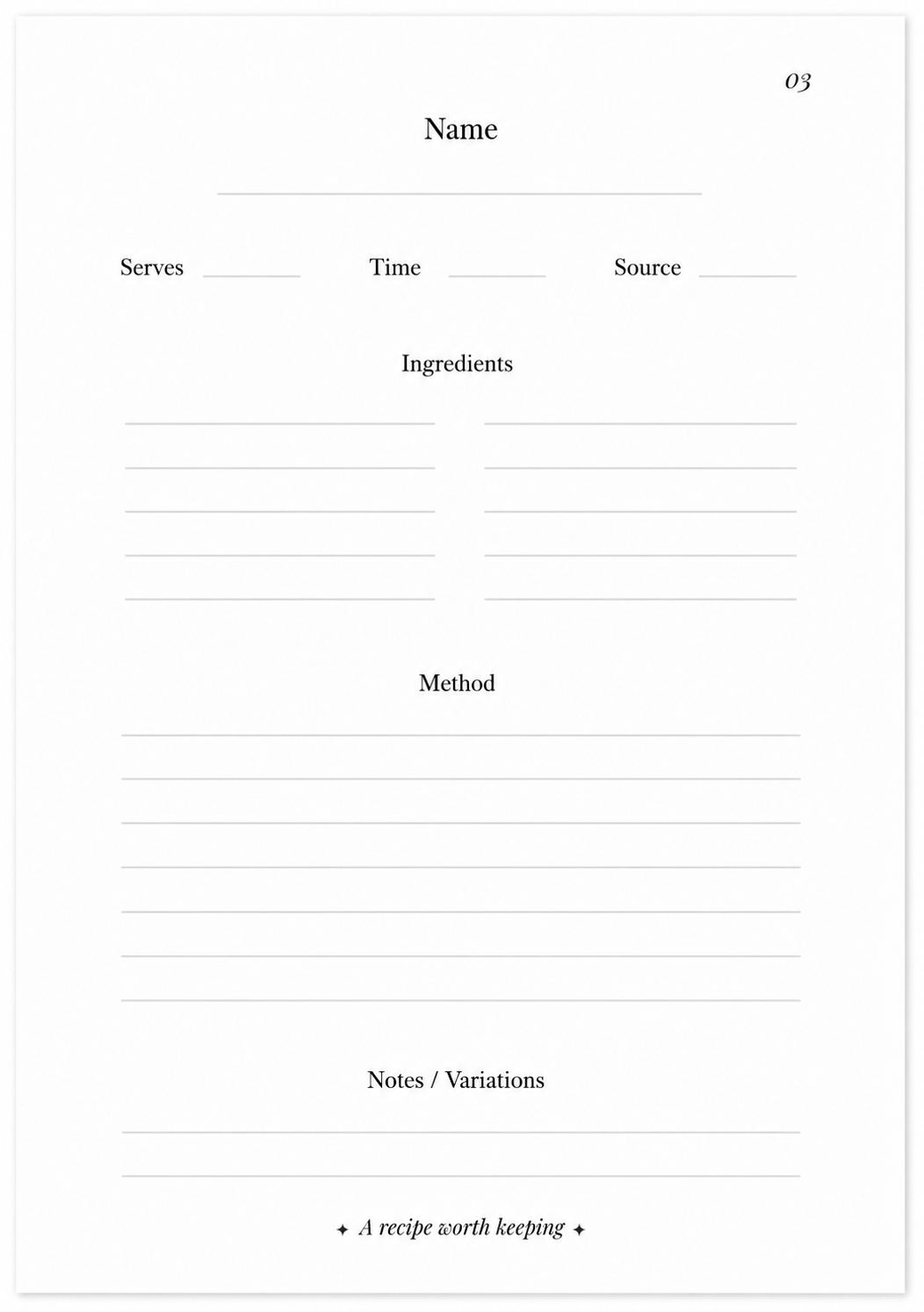 Recipes