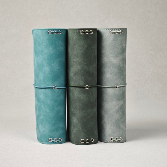 Suede Traveler's Notebook, with 4 elastics by Her Paper Path